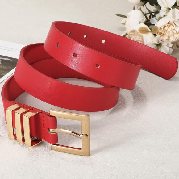 Plus Size Women's Leather Belts For Jeans Pants Dress Fashion Ladies Waist🌸 - Picture 5 of 7